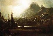 Albert Bierstadt, By_a_Mountain_Lake